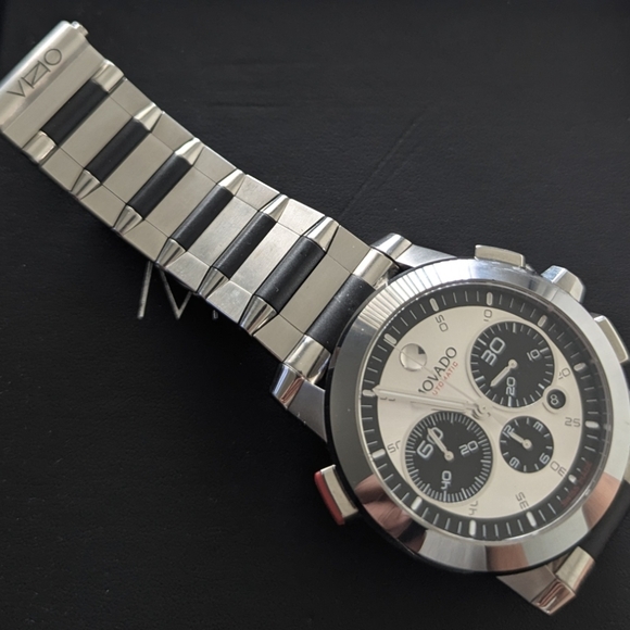 Movado Watch Mens CHRONOGRAPH RED LABEL-VIZIO FUSION... RARE - Picture 7 of 16